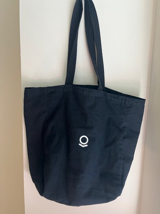 Palantir Black Canvas Tote Bag Logo Tech Company Merch Swag PLTR